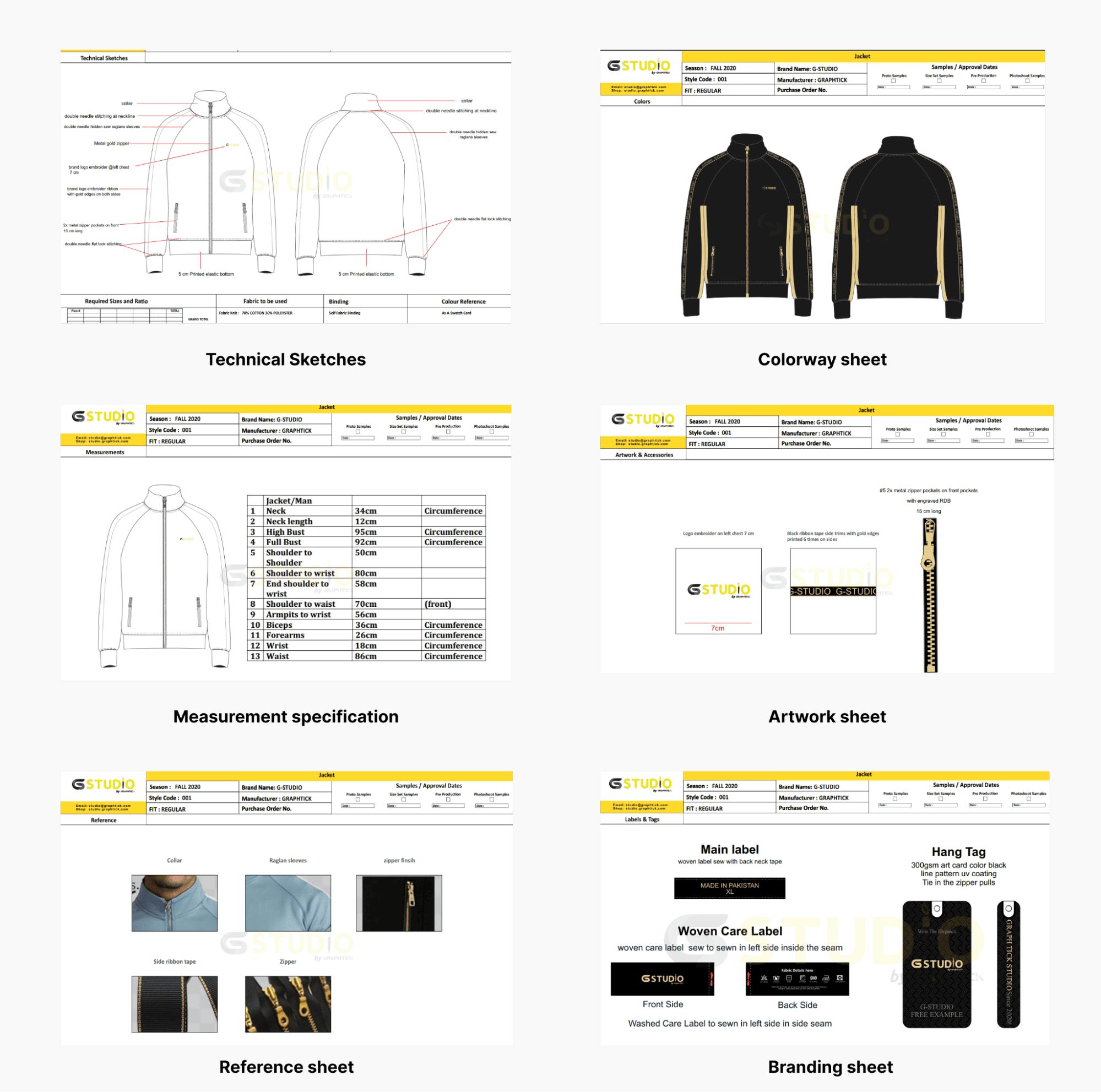 Tech pack example
