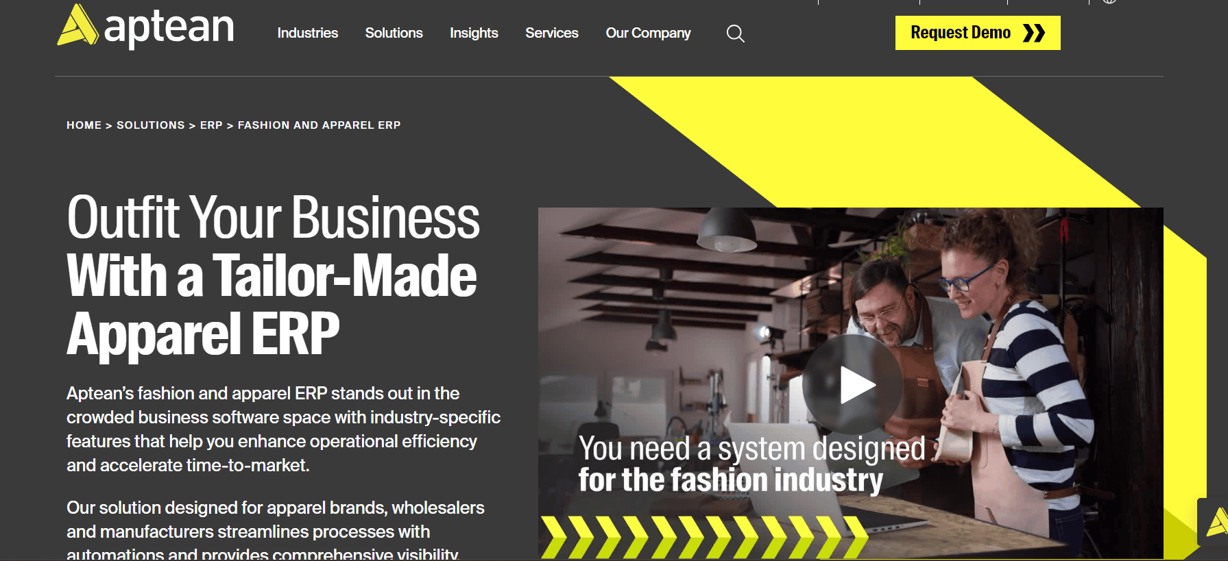 Aptean Apparel ERP