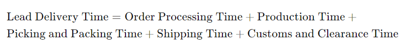 lead time formula