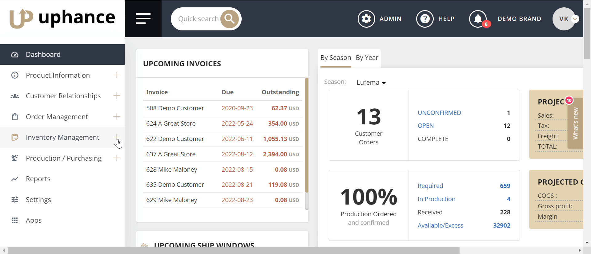inventory reporting