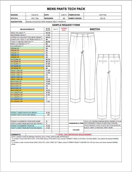 Mens Pant Tech Pack